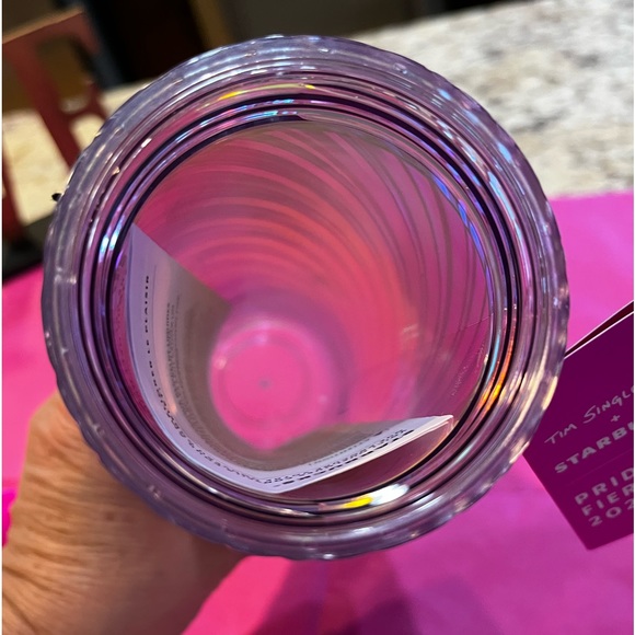 NEW 2023 Starbucks x Tim Singleton Spiral Rainbow Swirl Travel Tumbler 16oz - Picture 5 of 9
